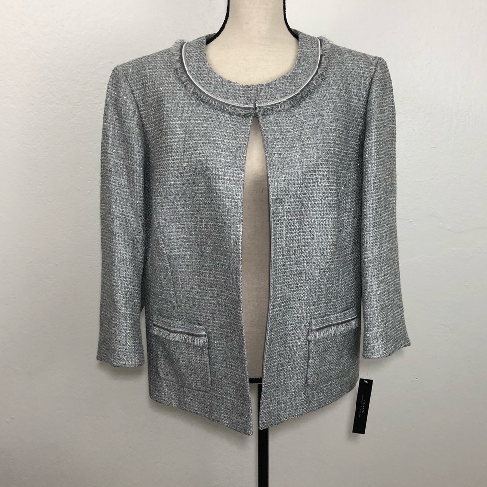 NWT Tahari Zackary Grey Jacket